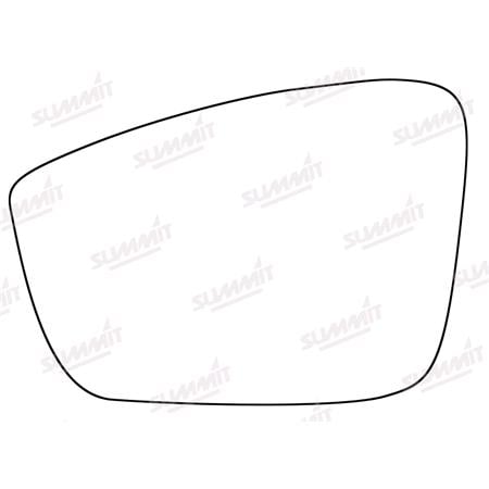Left Stick On Mirror Glass for Seat Mii 2011 2017