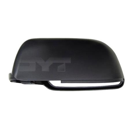Left Wing Mirror Cover (black) for Volkswagen Polo Saloon, 2002 2005