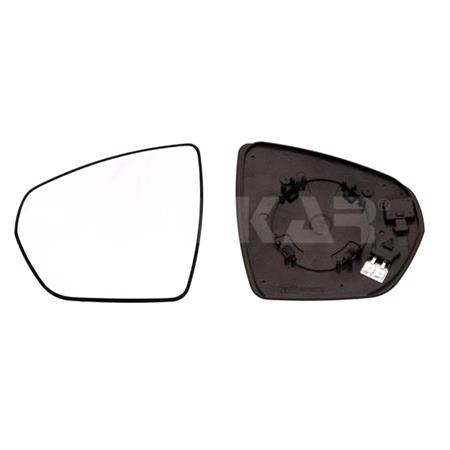 Left Wing Mirror Glass (heated) and Holder for Opel Grandland X 2017 Onwards