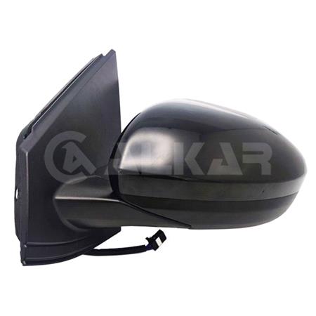 Left Wing Mirror (electric, heated, primed cover, blind spot warning) for Dacia SANDERO III 2021 Onwards