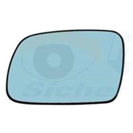 Left Blue Wing Mirror Glass (heated) and Holder for Citroen XSARA Coupe 2001 2005