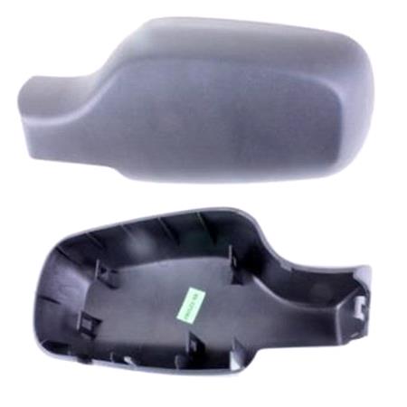 Left Wing Mirror Cover (black, grained) for RENAULT CLIO Grandtour, 2008 2009