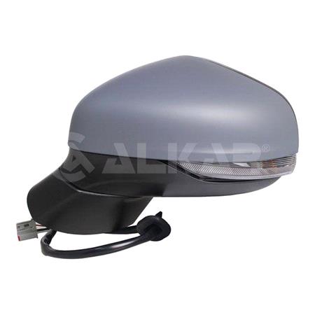 Left Wing Mirror (electric, heated, indicator lamp, primed cover) for Ford FIESTA, 2017 Onwards