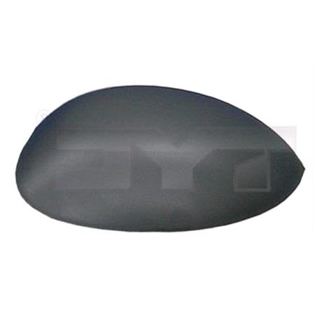 Left Wing Mirror Cover (black, grained) for Citroen C2, 2003 2010