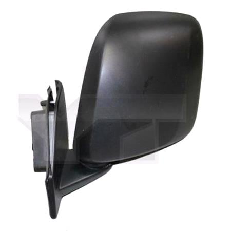 Left Wing Mirror (manual, black cover) for Nissan NV200 Bus 2010 Onwards