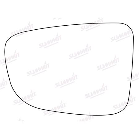 Left Stick On Wing Mirror Glass for MAZDA 6 Saloon (GJ, GH), 2012 Onwards