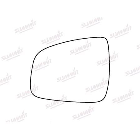 Left Stick On Wing Mirror Glass for Renault SANDERO, 2007 2012