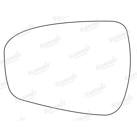 Left Stick On Wing Mirror Glass for FORD MONDEO V Saloon, 2014 Onwards