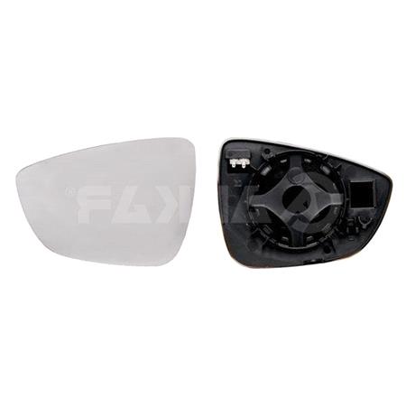 Left Wing Mirror Glass (heated, without blind spot warning) and Holder for Ford Focus Estate, 2018 Onwards