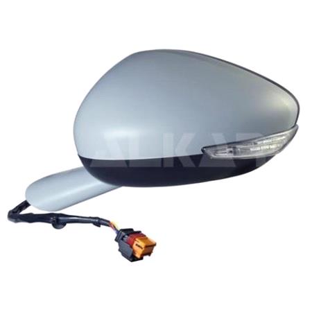 Left Wing Mirror (electric, heated, indicator, primed cover) for PEUGEOT 508, 2010 2018