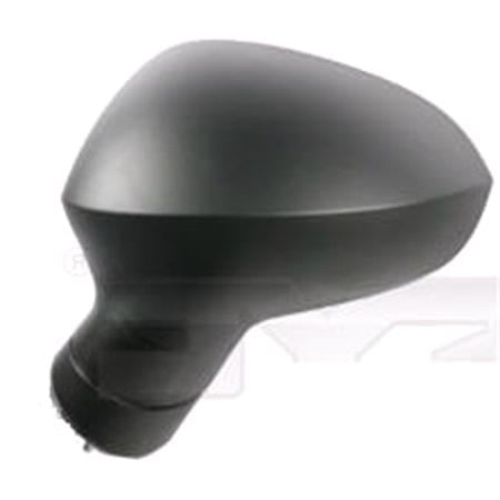 Left Wing Mirror (electric, heated, black cover) for Seat IBIZA V ST 2010 Onwards