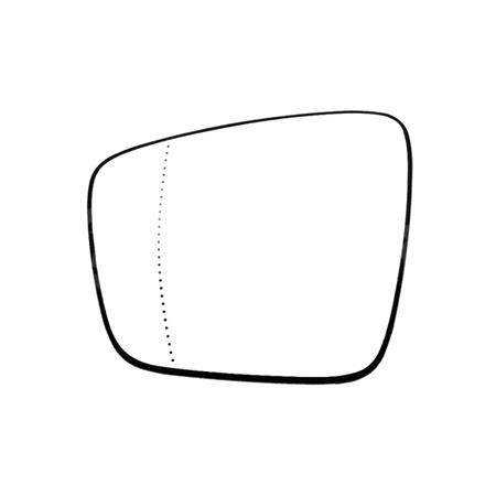 Left Wing Mirror Glass (heated) for Nissan TOWNSTAR Van/MPV 2021 Onwards