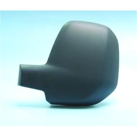 Left Wing Mirror Cover (black, grained) for Citroen BERLINGO van, 2008 2012