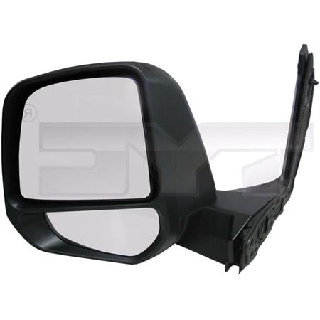 Left Wing Mirror (manual adjustment, black cover) for Ford TRANSIT CONNECT Box 2013 2018