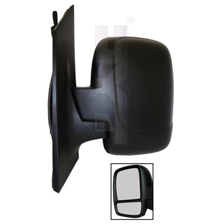 Left Wing Mirror (manual, includes blind spot mirror) for Toyota PROACE Van 2013 Onwards