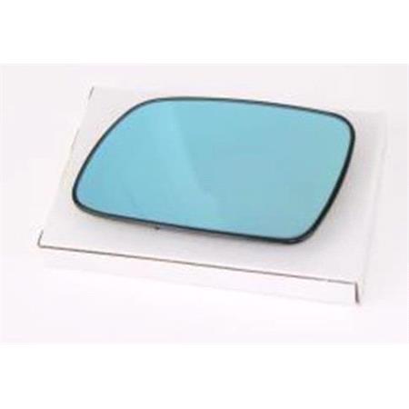 Left Blue Mirror Glass (not heated) & Holder for Citroen XSARA Estate, 2001 2005