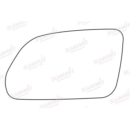 Left Stick On Wing Mirror Glass for Volkswagen Polo, 2005 2009
