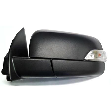 Left Wing Mirror (electric, indicator, black cover, without puddle lamp) for Ford RANGER 2011 Onwards