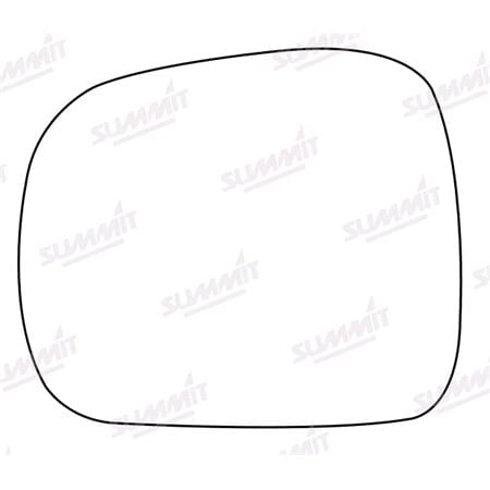 Left Stick On Wing Mirror Glass for Nissan SERENA, 1992 2001