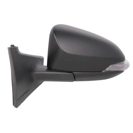 Left Wing Mirror (electric, heated, indicator lamp, black cover) for TOYOTA YARIS / VITZ, 2011 Onwards