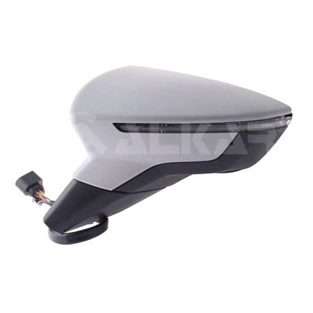 Left Wing Mirror  electric, heated, indicator, power folding, primed cover  for Seat ARONA, 2017 Onwards