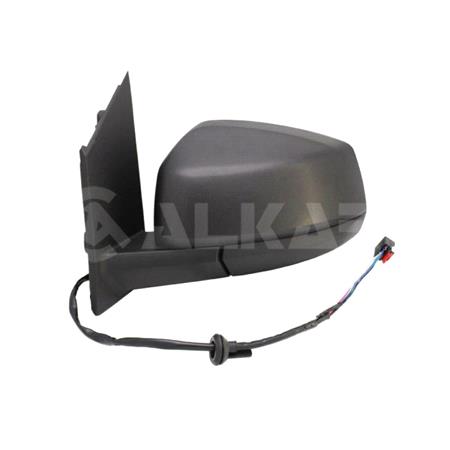 Left Wing Mirror (electric, heated, black textured cover, without aerial) for Volkswagen CADDY V Van/MPV 2020 Onwards