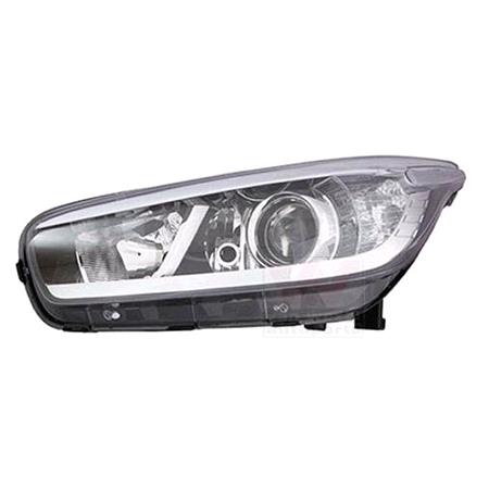 Left Headlamp (Halogen, Takes H7 / H7 Bulbs, Without LED Daytime Running Light, Supplied With Motor) for Kia CEE'D 2012 2015