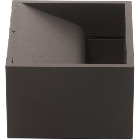 Luceco IP54 Exterior Decorative Cube Wall Light   9W   Slate Grey