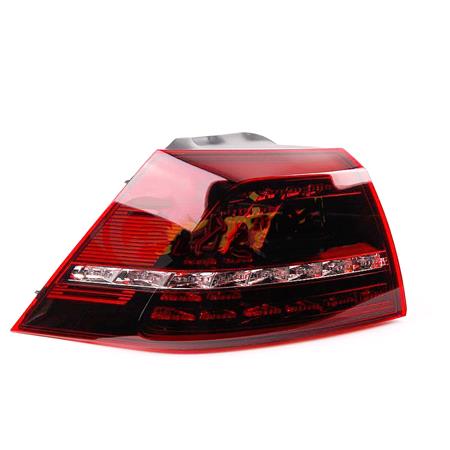 Left Rear Lamp (LED, Smoked, R Spec Models) for Volkswagen GOLF VII 2013 2016