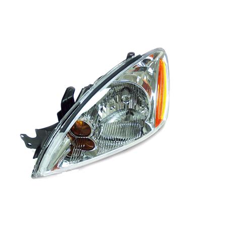 Left Headlamp (Halogen, Takes H4 Bulb, Manual Adjustment) for Mitsubishi LANCER Saloon 2003 2007