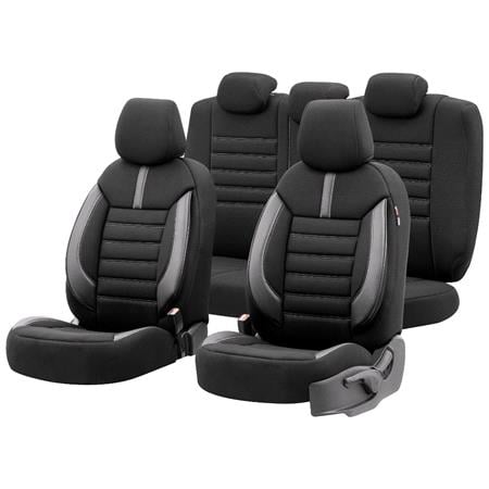 Premium Lacoste Leather Car Seat Covers LIMITED SERIES   Black Grey For Dodge NEON 1994 1999