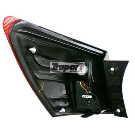 Right Rear Lamp (7 Seater Model, Outer On Quarter Panel, Supplied With Bulbholder And Bulbs, Original Equipment) for Nissan QASHQAI 2010 on
