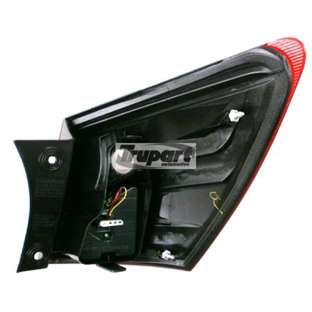 Left Rear Lamp (7 Seater Model, Outer On Quarter Panel, Supplied With Bulbholder And Bulbs, Original Equipment) for Nissan QASHQAI 2010 on