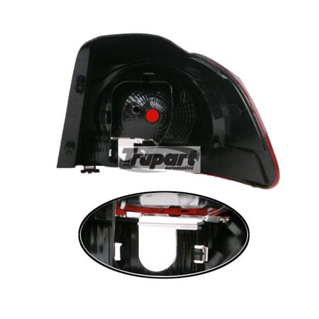 Left Rear Lamp (Outer, On Quarter Panel, Replaces Hella Type, Supplied Without Bulbholder) for Volkswagen GOLF VI 2009 on