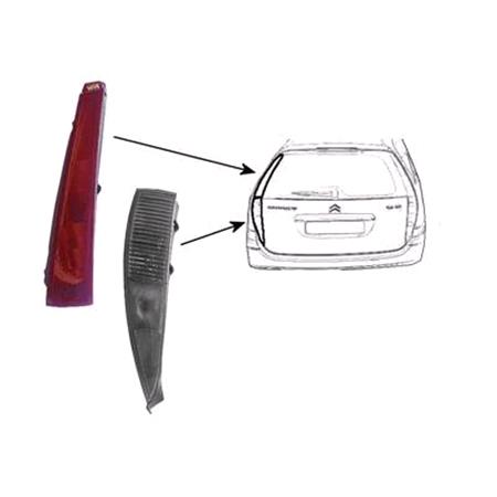 C5 '01 '08 LH Rear Lamp, upper Mounted, Estate, Original Equipment   Citroen C5 Estate 2004 to 2008