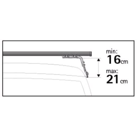 Nordrive 4 Aluminium Cargo Roof Bars (150 cm) for Jeep WRANGLER IV 2017 Onwards, with Rain Gutters (16 21cm fitting kit, see image), 4 Door Model