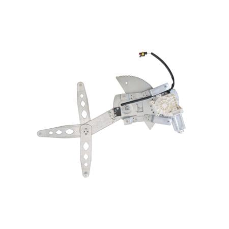 Front Left Electric Window Regulator (with motor) for ALFA ROMEO GTV (916C_), 1994 2005, 2 Door Models, WITHOUT One Touch/Antipinch, motor has 2 pins/wires