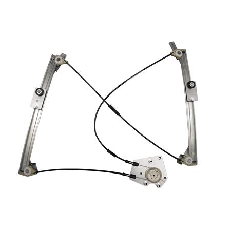 Front Left Electric Window Regulator Mechanism (without motor) for ALFA ROMEO MITO, 2008 , 2 Door Models, One Touch/AntiPinch Version, holds a motor with 6 or more pins