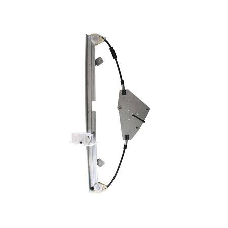 Front Left Electric Window Regulator Mechanism (without motor) for LANCIA MUSA,  2004 2012, 4 Door Models, WITHOUT One Touch/Antipinch, holds a standard 2 pin/wire motor