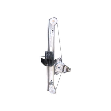 Rear Right Electric Window Regulator Mechanism (without motor) for FORD FOCUS Saloon (DFW), 1999 2005, 4 Door Models, One Touch/AntiPinch Version, holds a motor with 6 or more pins