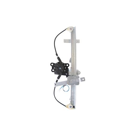 Front Left Electric Window Regulator (with motor) for JEEP GRAND CHEROKEE III, 2005 2010, 4 Door Models, WITHOUT One Touch/Antipinch, motor has 2 pins/wires