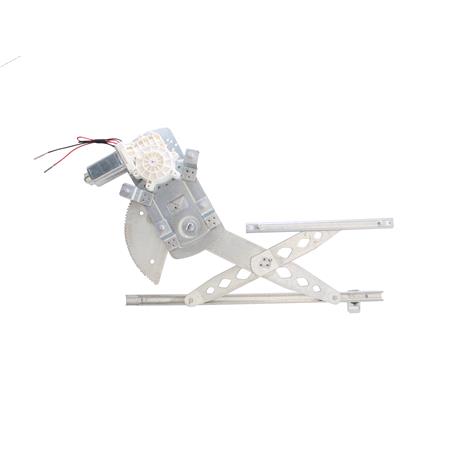 Front Right Electric Window Regulator (with motor) for ROVER 400 Tourer (XW), 1993 1998, 4 Door Models, WITHOUT One Touch/Antipinch, motor has 2 pins/wires