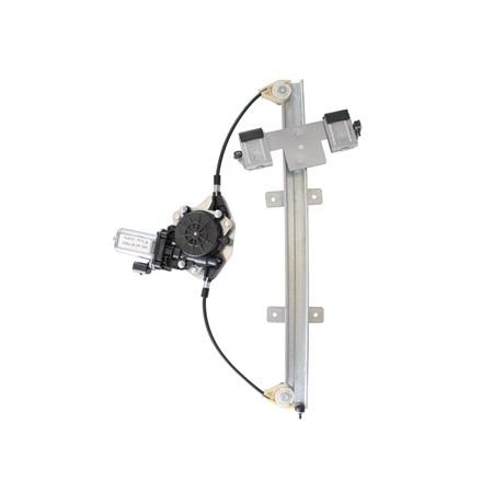 Front Left Electric Window Regulator (with motor) for FORD FIESTA V (JH_, JD_), 2001 2008, 4 Door Models, WITHOUT One Touch/Antipinch, motor has 2 pins/wires