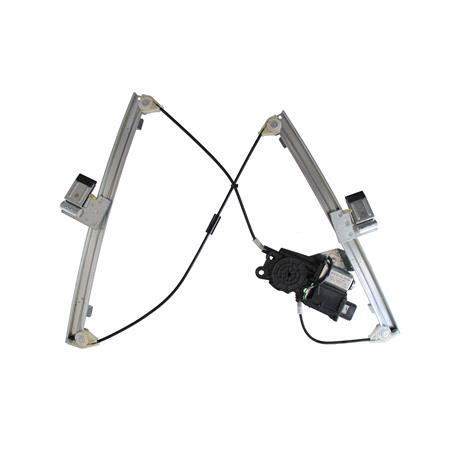 Front Left Electric Window Regulator (with motor, one touch operation) for FORD FOCUS Saloon (DFW), 1999 2005, 4 Door Models, One Touch Version, motor has 6 or more pins