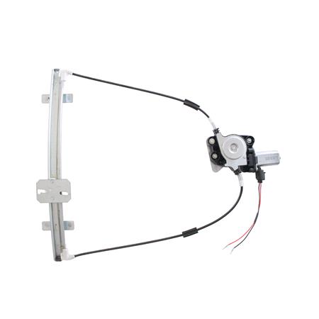 Front Right Electric Window Regulator (with motor) for FORD ESCORT Mk V (GAL), 1990 199, 2 Door Models, WITHOUT One Touch/Antipinch, motor has 2 pins/wires