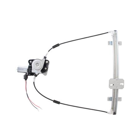 Front Left Electric Window Regulator (with motor) for FORD ESCORT Mk VI (GAL), 1992 1995, 2 Door Models, WITHOUT One Touch/Antipinch, motor has 2 pins/wires