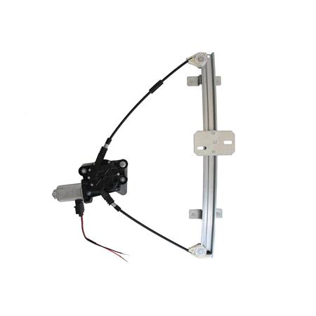 Front Right Electric Window Regulator (with motor) for FORD ESCORT Mk V (GAL), 1990 199, 4 Door Models, WITHOUT One Touch/Antipinch, motor has 2 pins/wires