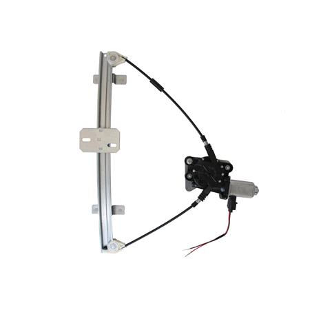 Front Left Electric Window Regulator (with motor) for FORD ESCORT Mk V (GAL), 1990 199, 4 Door Models, WITHOUT One Touch/Antipinch, motor has 2 pins/wires