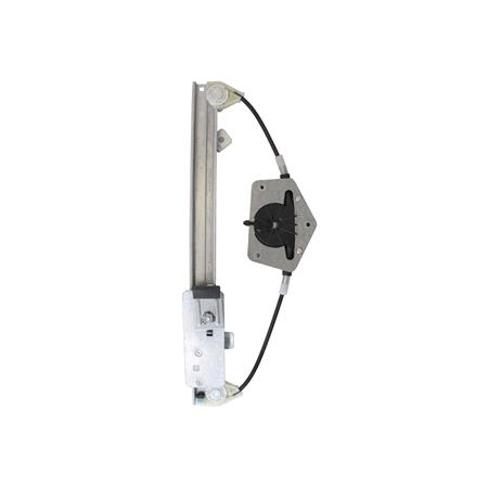 Rear Left Electric Window Regulator Mechanism (without motor) for SKODA Fabia Saloon (6Y3), 1999 2007, 4 Door Models, One Touch/AntiPinch Version, holds a motor with 6 or more pins