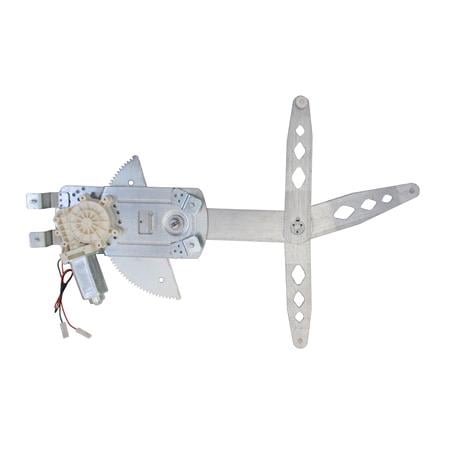 Front Right Electric Window Regulator (with motor) for OPEL ASTRA F Estate (51_, 5_), 1991 1998, 4 Door Models, WITHOUT One Touch/Antipinch, motor has 2 pins/wires